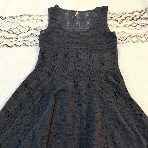 Free People Dresses & Skirts - Free People Gray Lace Dress